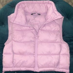 Zara womens cropped puffer vest